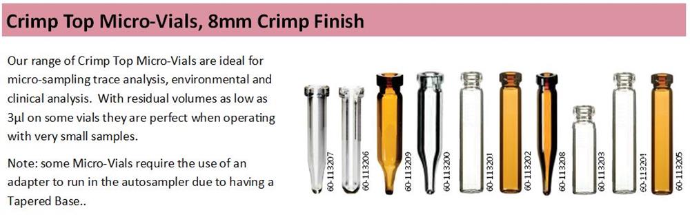 Crimp Top Micro Vials 8mm Image